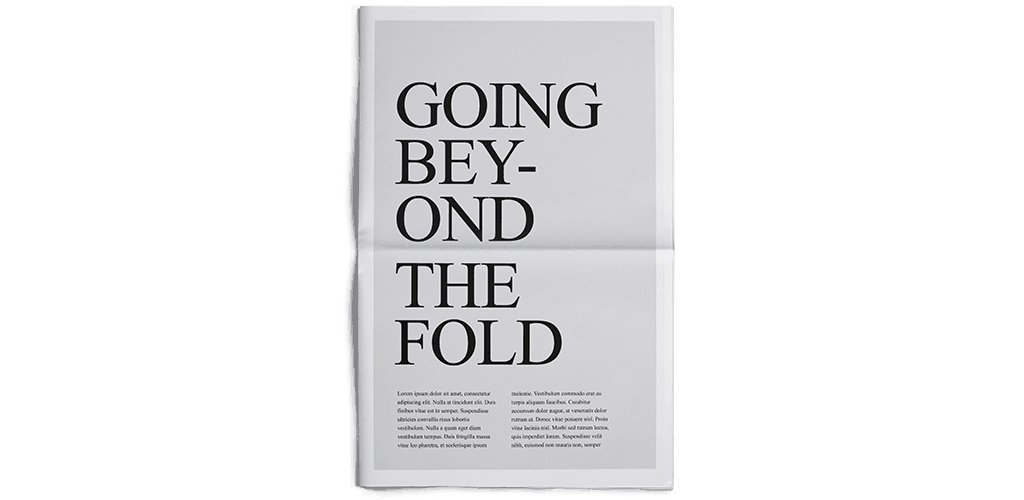 beyond the fold