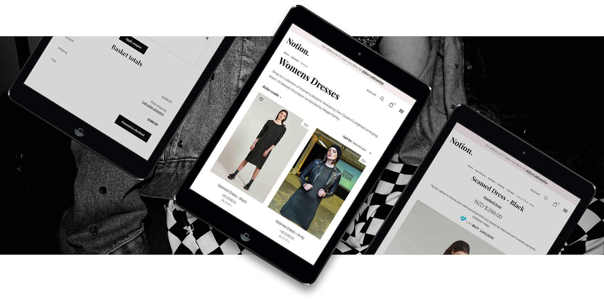 eCommerce Website Development Company | eCommerce Website Design Agency | Notion Fashion Portfolio